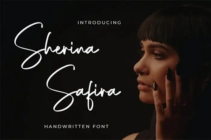 Sherina Safira Handwritten Font