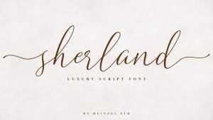Sherland Script Font › Fontesk