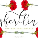 Sherllia Calligraphy Font