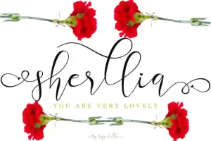 Sherllia Calligraphy Font