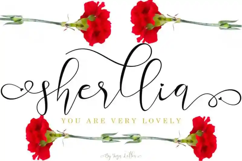 Sherllia Calligraphy Font