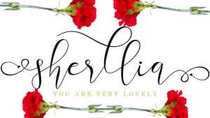 Sherllia Script Font › Fontesk
