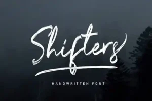 Shifters Brush Font