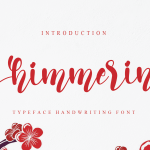 Shimmering Font