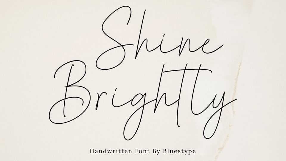 Shine Brightly Font › Fontesk