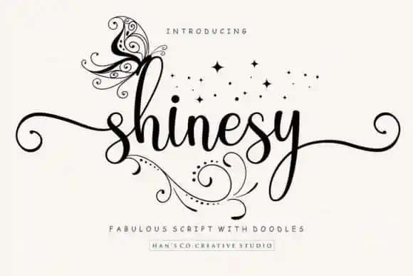 Shinesy Calligraphy Font