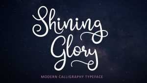 Shining Glory Script Font › Fontesk