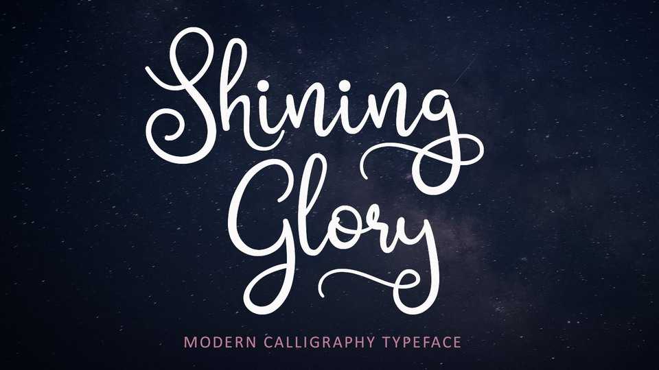 Shining Glory Script Font › Fontesk