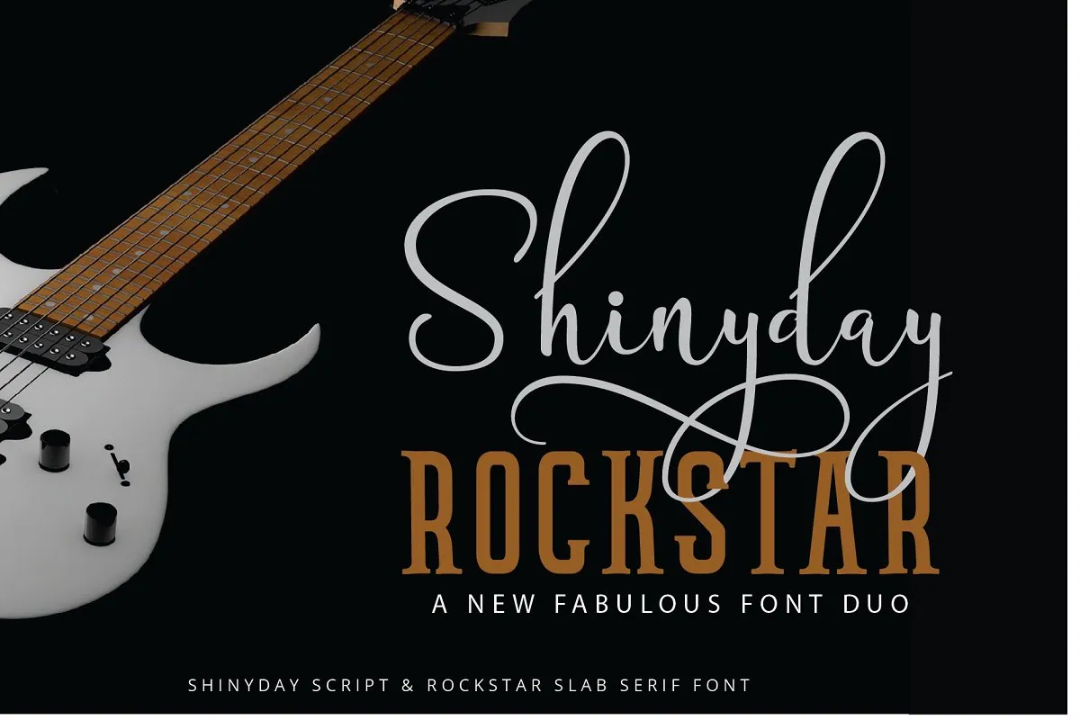 Shinyday & ROCKSTAR Font Duo