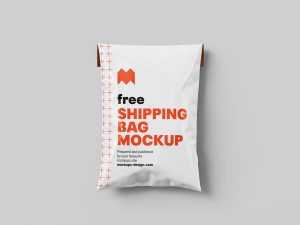 Shipping bag mockup