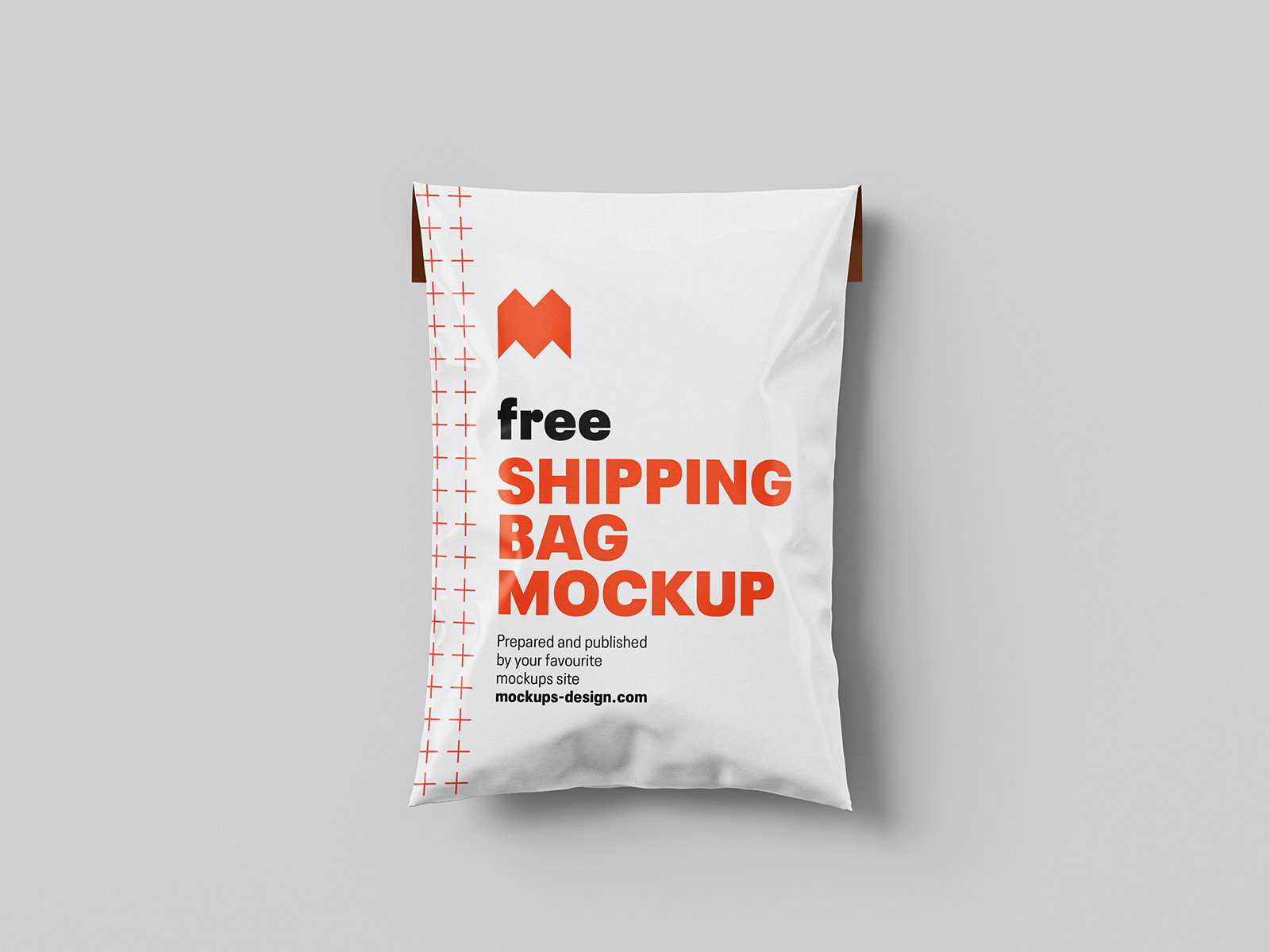 Shipping bag mockup