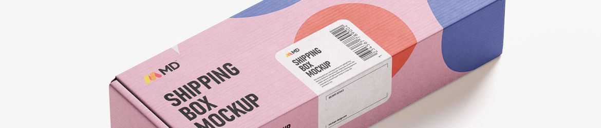 Shipping box mockup