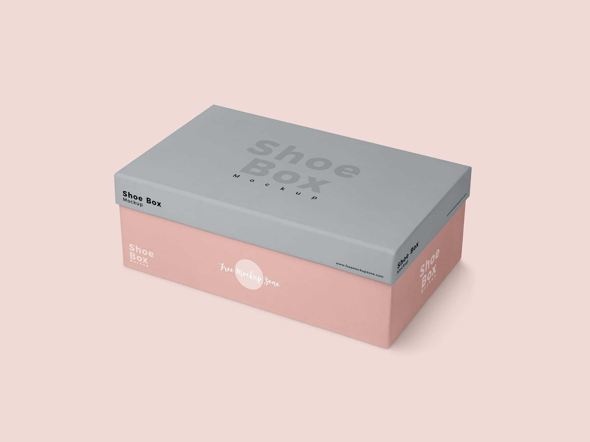 Shoe Box Package Mockup (PSD)