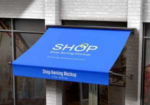 Shop Awning Mockup