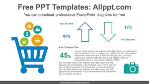 Shopping Cart PowerPoint Diagram