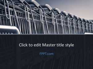 Shopping Cart PowerPoint Template