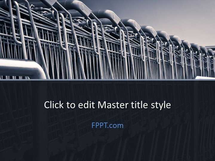 Shopping Cart PowerPoint Template