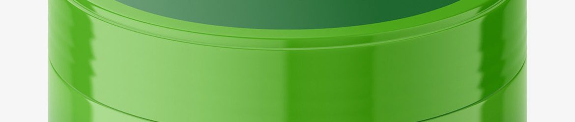 Short glossy jar mockup