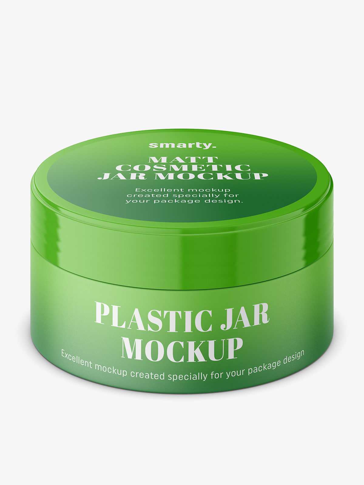 Short matt jar mockup