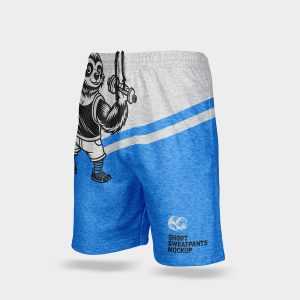Short sweatpants mockup