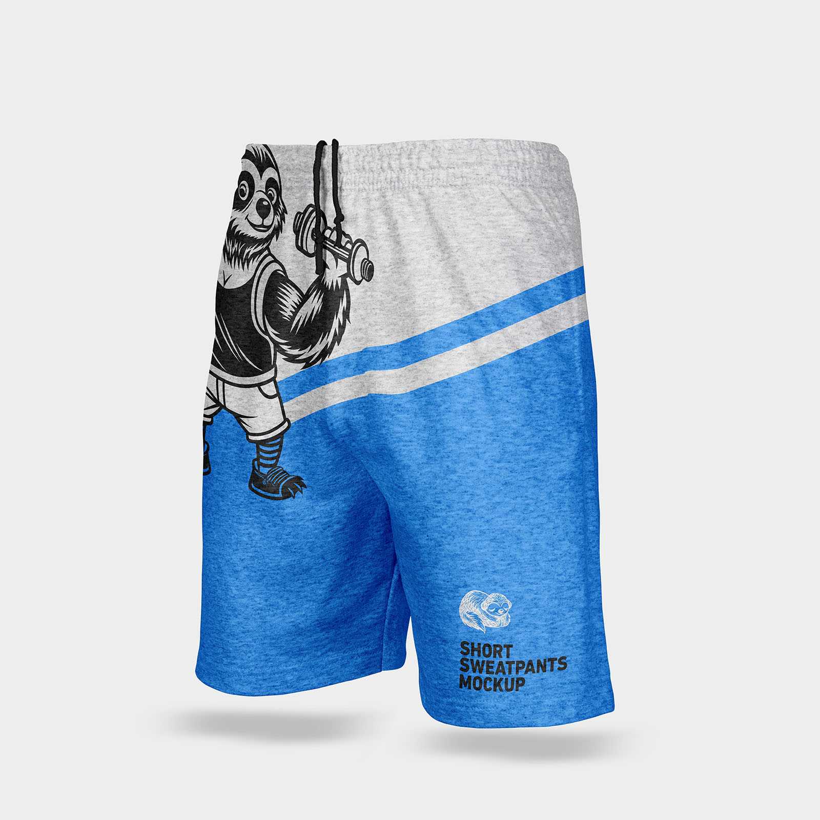 Short sweatpants mockup