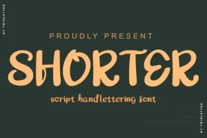 Shorter Bold Script Font