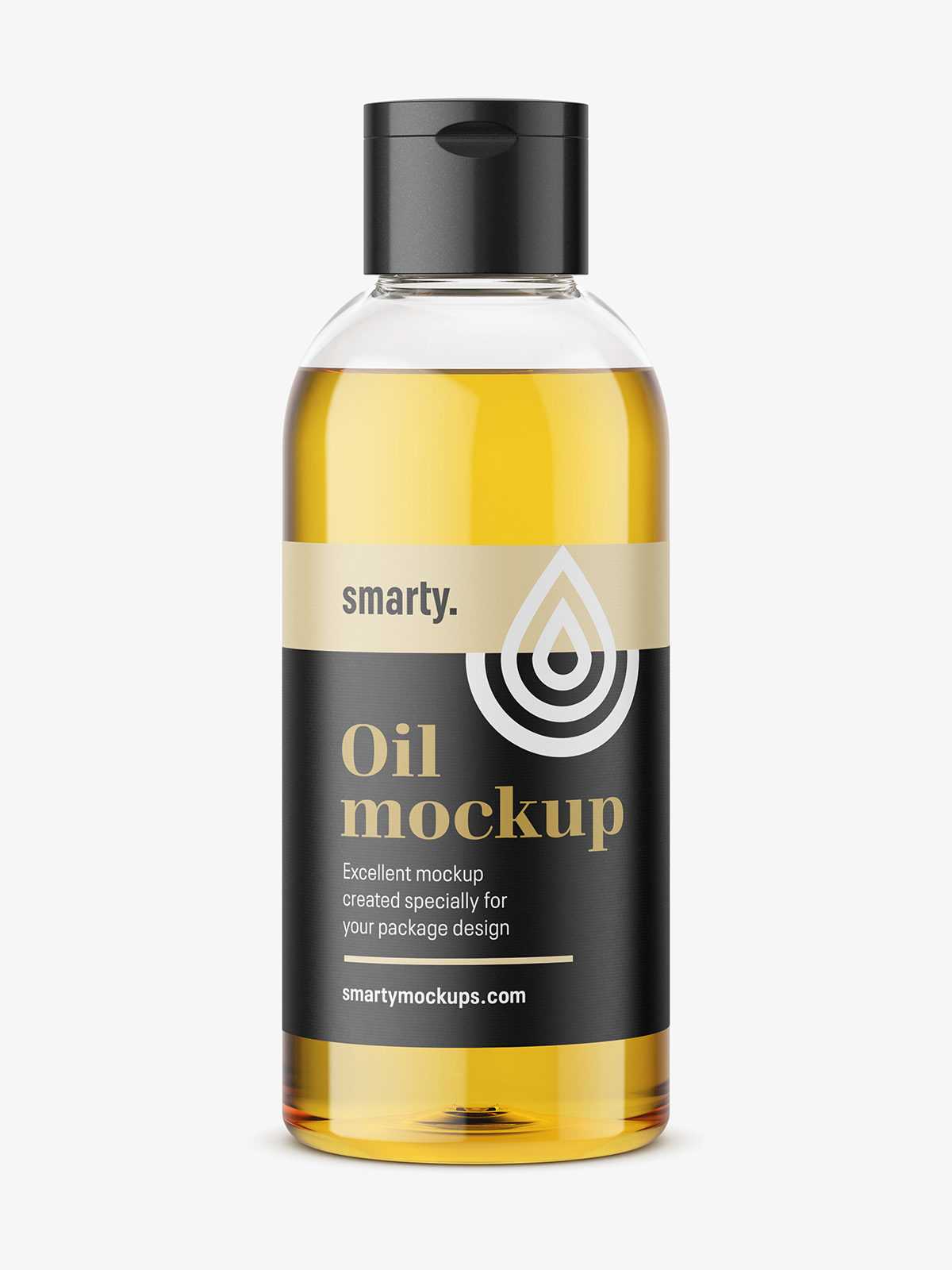 Shower oil bottle mockup