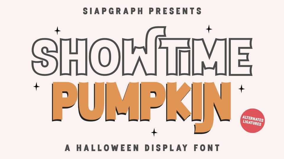 Showtime Pumpkin Font › Fontesk