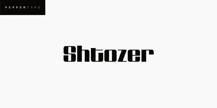 Shtozer Font Family