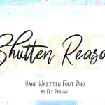 Shutten Reason Font Duo - Fonte Grátis Shutten Reason Font Duo