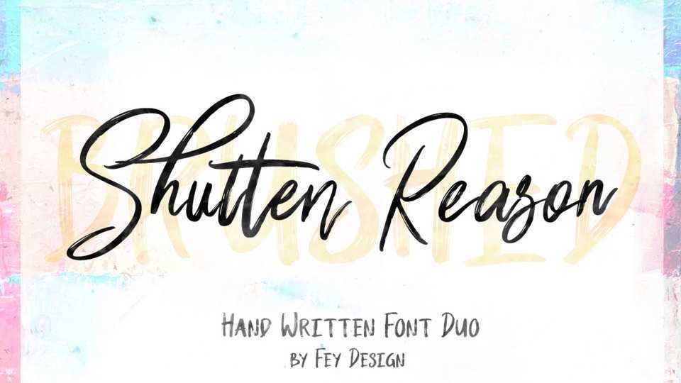 Shutten Reason Script Font › Fontesk