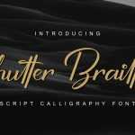 Shutter Braille Script Font › Fontesk