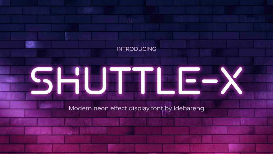 Shuttle X Font › Fontesk