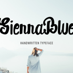 SiennaBlue Script Font