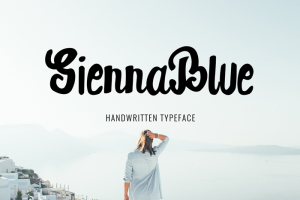 SiennaBlue Script Font
