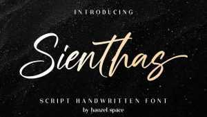 Sienthas Script Font › Fontesk