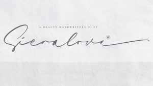 Sieralova Script Font › Fontesk