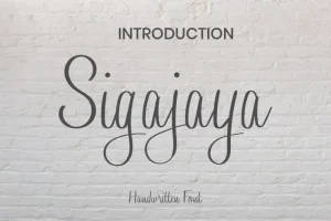 Sigajaya Handwritten Font