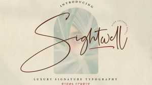 Sightwell Signature Font › Fontesk