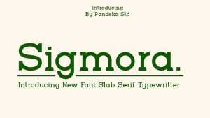 Sigmora Font › Fontesk