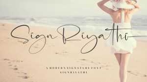 Sign Riyathi Font › Fontesk