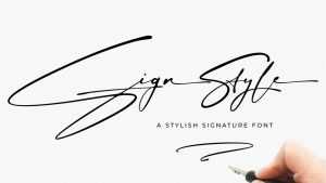 Sign Style Elegant Signature Font › Fontesk
