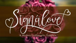Signalove Script Font › Fontesk
