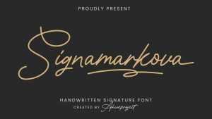 Signamarkova Font › Fontesk