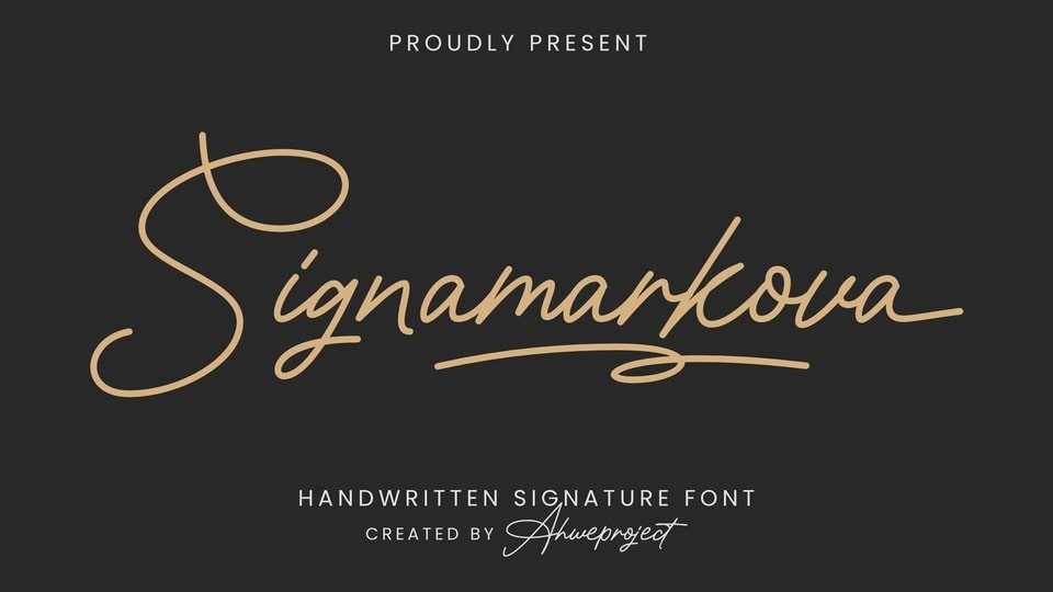 Signamarkova Font › Fontesk