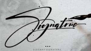 Signatrue Script Font › Fontesk