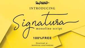 Signatura Monoline Script › Fontesk