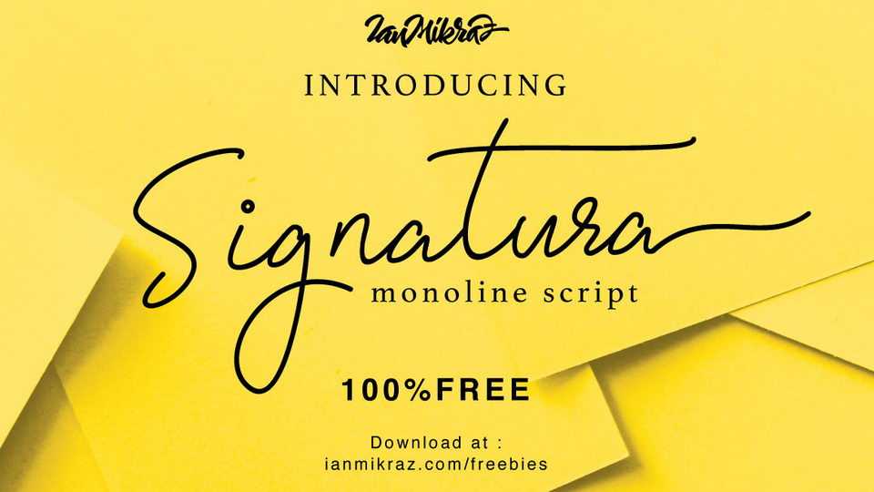 Signatura Monoline Script › Fontesk