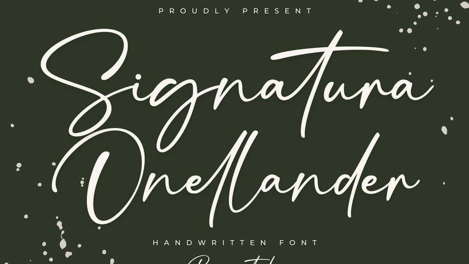 Signatura Onellander Font › Fontesk
