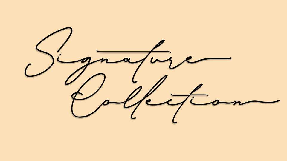 Signature Collection Font › Fontesk